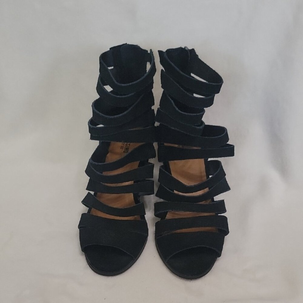 Mossimo Supply Co. Black Open Toe Strappy Heels Size 7.5